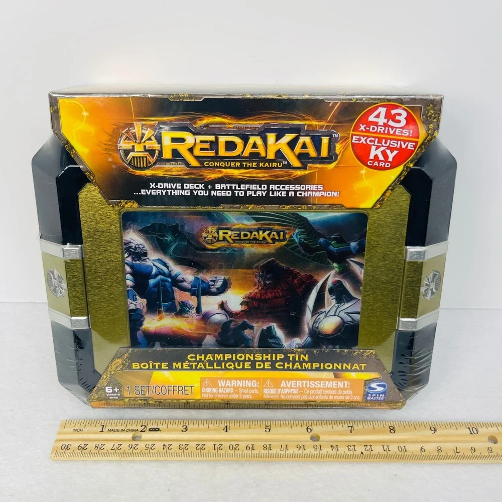 Redakai Conquer the Kairu Championship Tin Spin Master 2011 Sealed 43 X-Drives
